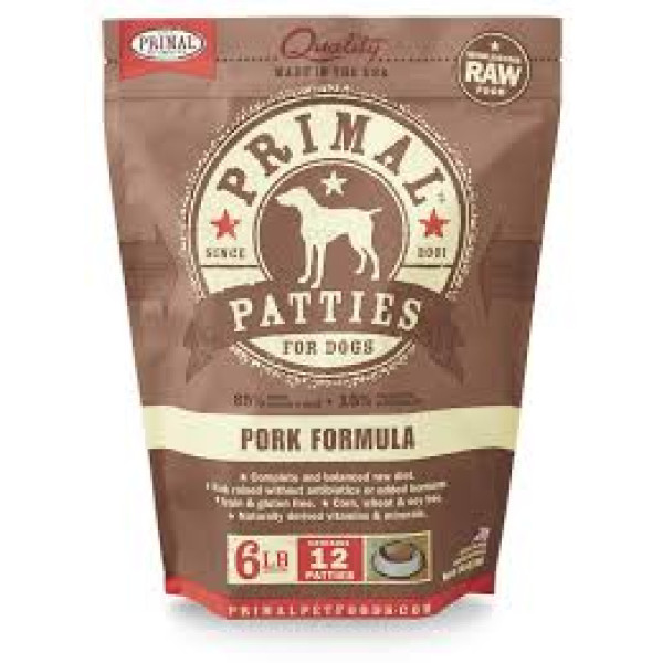 Primal Canine Pork Formula 犬用急凍鮮肉- 豬肉配方 6lbs X 4